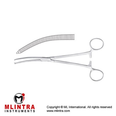 Berkeley-Bonney Hysterectomy Forcep Curved Stainless Steel, 20 cm - 8"